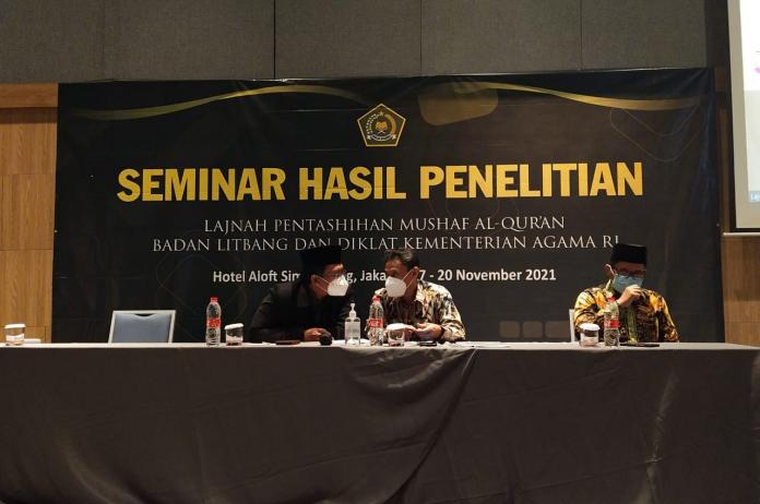 Lima Seminar Hasil Penelitian LPMQ Kemenag Digelar secara Kolosal
